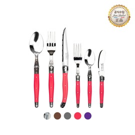 Jean Dubot Laguiole cutlery 6 types 6 pieces per person set NEW color, tonic purple / 장듀보 라귀올 커트러리 6종 1인 6P 세트 NEW 컬러, 토닉퍼플