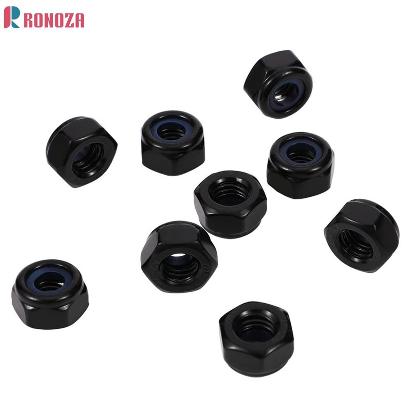 Ronoza DIN 985 Hex Nuts M10, Pack of 20 Locking