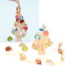 Wooden Animals Stacking Toy Colorful Improve Coordination Blocks Balancing Tree