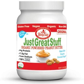 Betty Lou's 100% Organic Powdered Peanut Butter | Gluten Free, Vegan, Low Calorie, All Natural, High Protein | Deliciously Healthy Nut Butter | Just Add Water (1.5 Lbs)