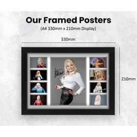 Dolly Parton Signed Poster Print- Limited Edition Autograph Fan Gift – Collectible Memorabilia Merchandise History with Iconic Hits 'Jolene,' 'Coat of Many Colors, (Unframed A4 (30x21cm))