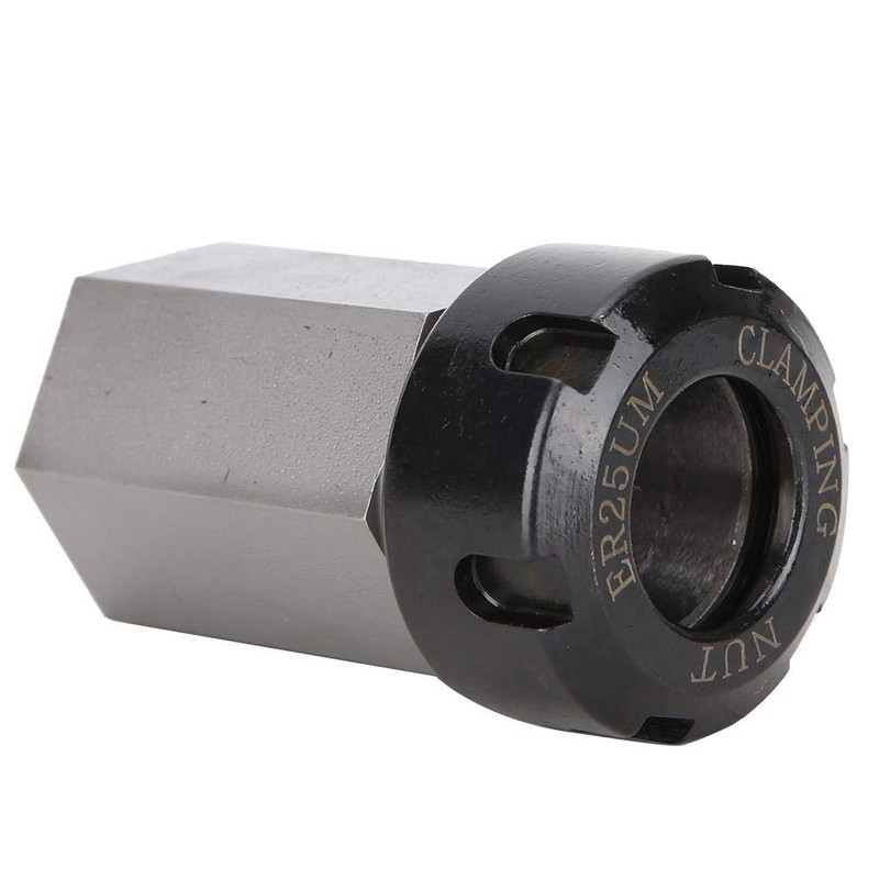 Hex ER25 Collet Block High Carbon Steel CNC Lathe Square