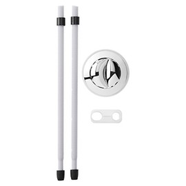 KOHLER 1266856-CP 38m Push Button Actuator Kit Genuine Part, Polished Chrome