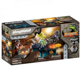 Playmobil Dino Rise Triceratops: Battle for The Legendary Stones