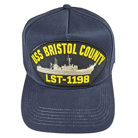 USS Bristol County LST-1198 Ship HAT - Navy Blue - Veteran Owned Business