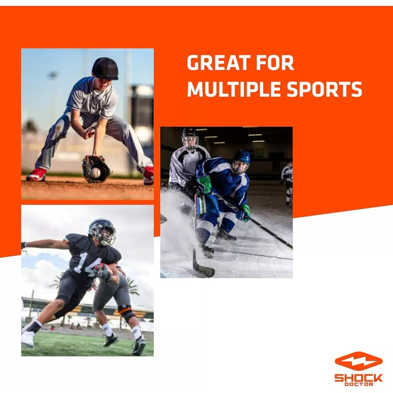 Shock Doctor Men's Compression Shorts With Protective Cup Breathable Athletes