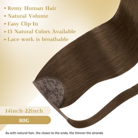 Ve Sunny Tape in Real Human Hair Extensions Invisible Hair Extensions Remy Tape in Extensions for Women Dark Brown 16 inch 20Pcs 50G