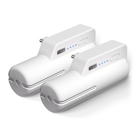 Saqico 2 Battery Pack for Oculus Quest 2, 5000mAh Head Strap Battery Pack Compatible with Oculus/Meta Quest 2 Lightweight and Portable VR Extend Power Accessories for Extra 2-4H Playtime (Pack of 2)