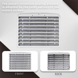 Front Chrome Grille With Bug Screen Compatible With 1990-2020 Freightliner FL 112 120