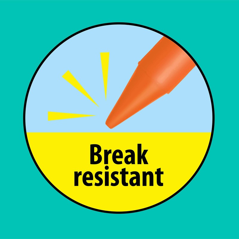 BIC BICBKPC8AST Kids Crayons44; Assorted Color- Pack of 8