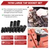 70700 Tap Socket Set 11 Pcs, Magnetic Adapter for Std/Metric