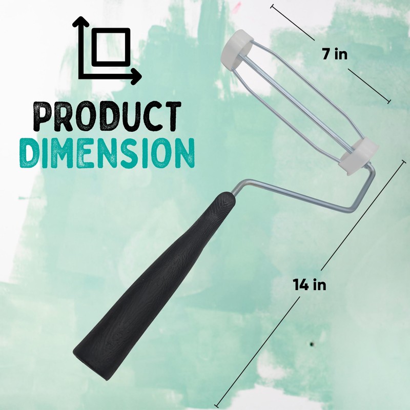 Unvert 7 Inch Paint Roller Frame, for Walls, Ceiling on