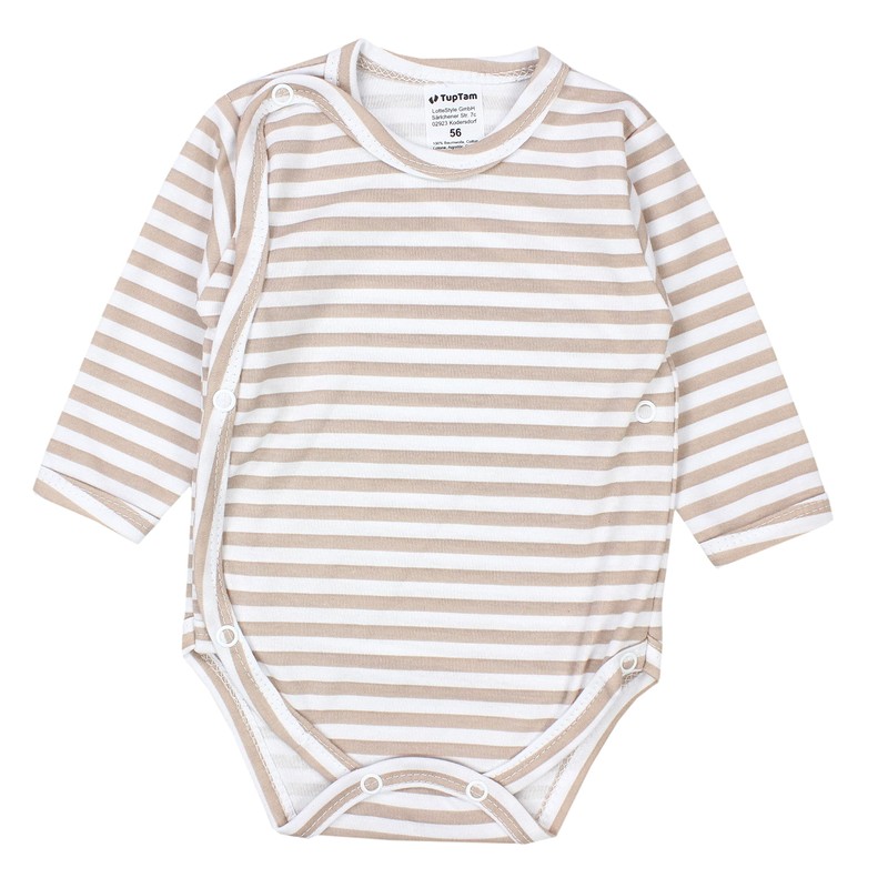 TupTam unisex, long-sleeved, wrap bodysuit, set of 5 - Girls