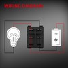 DaierTek DPST KCD4 Rocker Switch 40A 12V DC 4 Pin