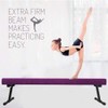 GBVUGY Adjustable&Foldable Gymnastics Balance Beam,6FT High-Low Level Floor Gymnastic Beam,No