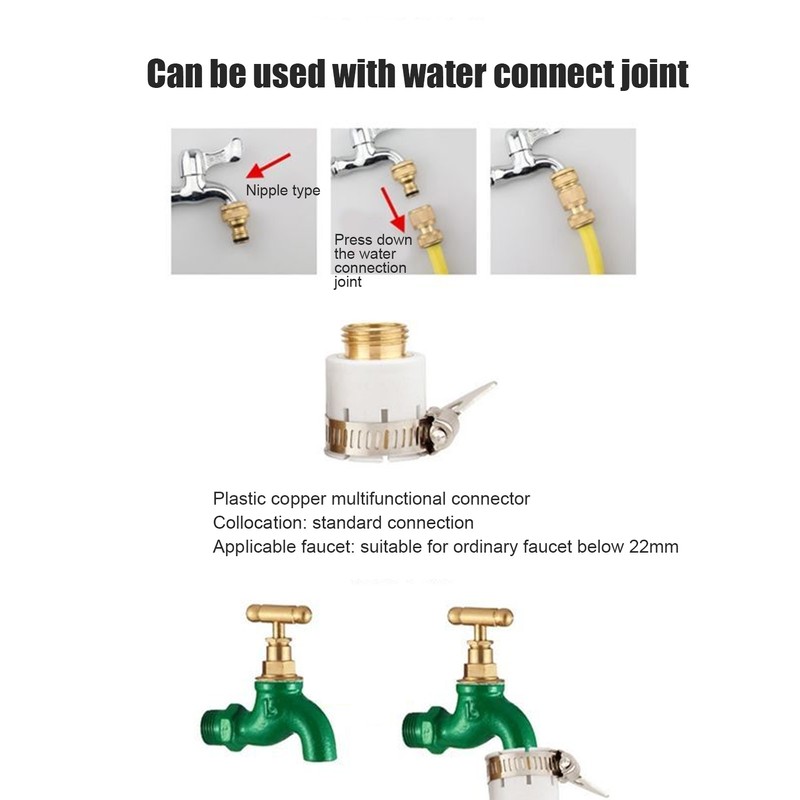 Hose Quick Connector Nipple Nozzle Water Sprayer Kit Garden Watering