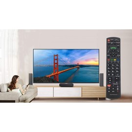 Replacement panasonic tv remote control n2qayb000487 compatible with panasonic remote control for panasonic viera tv