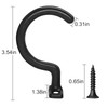 MoyanSuper 2pcs Billiards Bridge Hook with 4 Mounting Screws, Pool