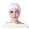 Under Scarf Tube Cap (Hijab Accessory) (White)
