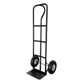 Olympia Tools 600 Lb Steel Hand Truck with P Handle and 10" Pneumatic Wheels for Home and Office Use