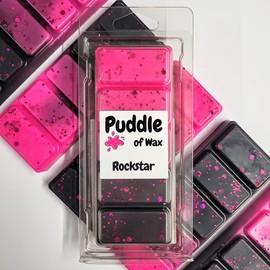 Puddle of Wax - Rockstar Soy Wax Melt Snap Bar - 50g - Sweet Scent - Vegan Friendly - Made in the UK