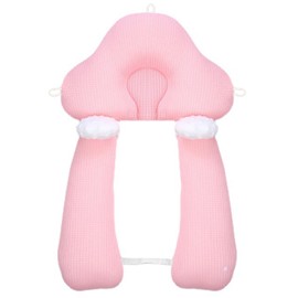 Toddler Neck Pillow Stable Support Safe Soft Breathable Cotton Fabric Toddler Body Pillow for Family Travel Pink