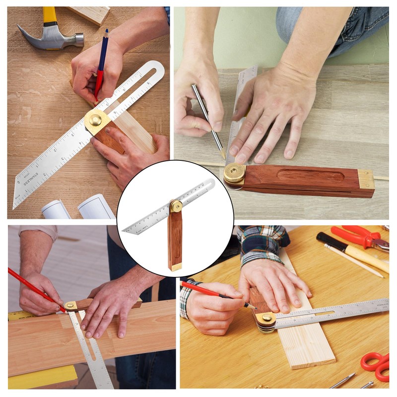 Multi Angle Bevel Adjustable Multifunctional Angle T-Chamfer 200 mm, Bevel