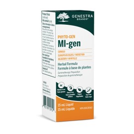 Genestra Brands - MI-gen - Gingko, European Hazel, and Bilberry Herbal Supplement - 15 ml Liquid