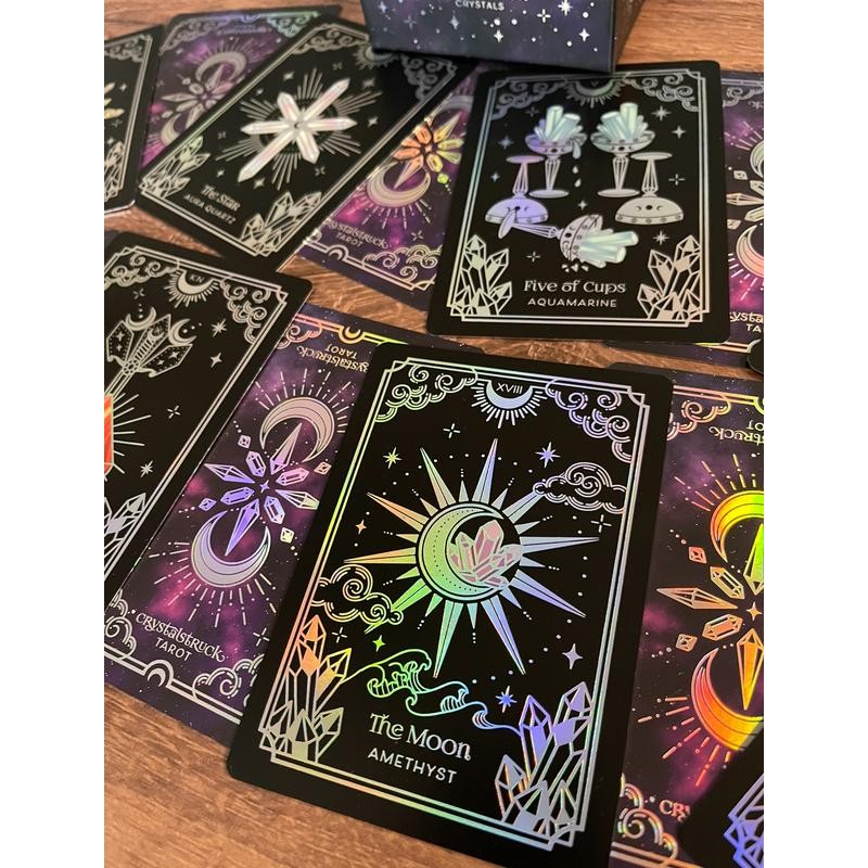 Crystalstruck Tarot: Limited Silver or Gold Holographic Edition - Color:
