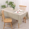 Hiasan Faux Linen Rectangle Tablecloth - Wrinkle and Stain Resistant