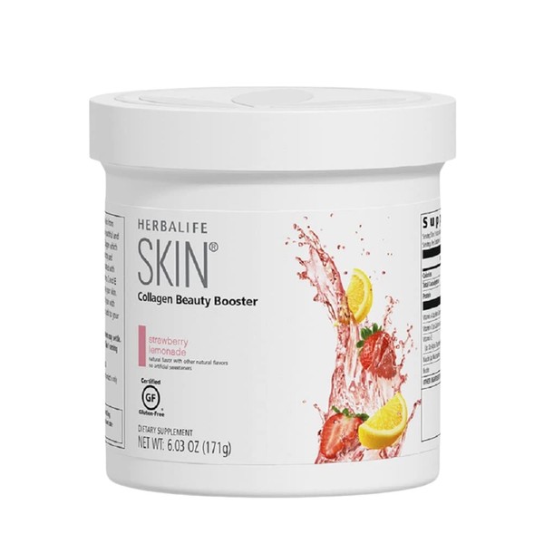 Herbal Skin Collagen Beauty Booster Lemonade Strawberry Flavor 6.03 Oz