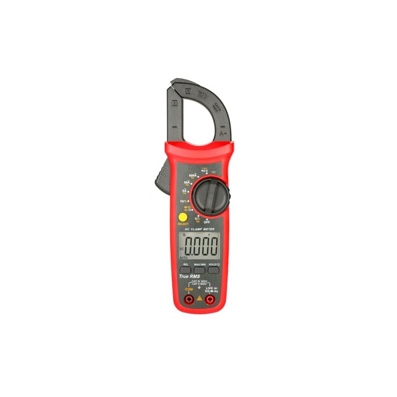Multimetro de Gancho, 6000 Cuentas Pinza Amperimétrica Digital True RMS