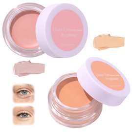 Funnaura 2pcs Under Eye Concealer, Long-lasting Waterproof Under Eye Colour Correcting Eye Brightener for Dark Circles