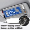 ZIMISI Handicap Placard Holder for Car, Universal Transparent Disabled Parking