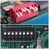 sourcing map 5 Pcs Red DIP Switch 1 2 3