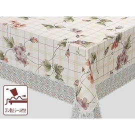 MEIWA tablecloth (1 Items) ekusi-dosiri-zu Breasted 130 cm X 210 cm Purple
