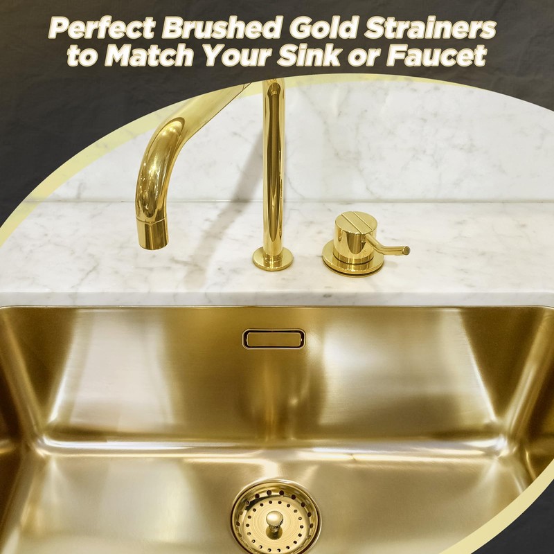 Mudder 3 Pcs Kitchen Sink Drain Strainer and Stopper Stainless