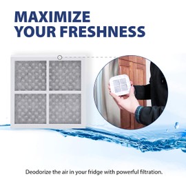 AQUA CREST Air Filters, Replacement for LG® LT120F®, ADQ73214404, Kenmore 469918, Refrigerator Air Filters, Fresh Air Filter (Pack of 6)