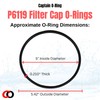 Captain O-Ring Replacement P6119 (P6119ASS16) O-Ring for Bestway Flowclear Pump