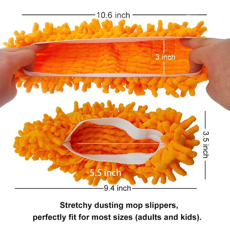 10 PCS 5 Pairs Dust Duster Mop Slippers Shoes Cover,