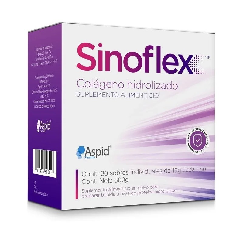 Sinoflex Colgeno Hidrolizado Con 30 Sobres De 10 g cada