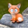 YZYOE LED Solar Little Fox Light, Outdoor Atmosphere Decoration lamp,