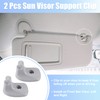A ABSOPRO Pack of 2 Grey Sun Visor Support Clip