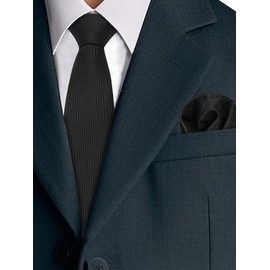 Mantieqingway Boys Tie Sets Solid Color Neckties for Boy Kids Self Ties with Pocket Square Formal Wedding Church Graduation