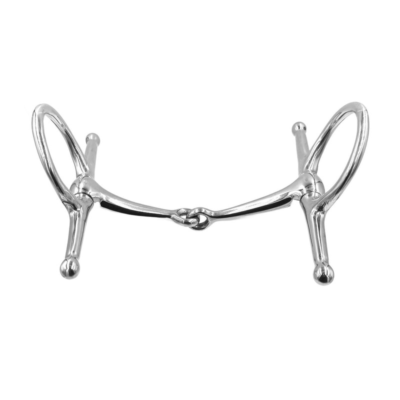 Equine Smile ES0071 Snaffle Bit Simple Broken Stainless Steel Bit