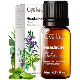 Gya Labs Mezcla Aceite Esencial Dolor Cabeza Difusor Set Aceites Esenciales Aromaterapia Masaje Bricolaje Ingredientes Naturales