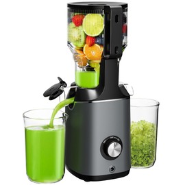 EUHOMY Juicer Machines, 5.7" Wide Feed Chute Cold Press Juicer for Whole Vegetables & Fruits, High Juice Yield, BPA Free