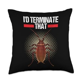 Pest Control Exterminator Pest Control Technician Throw Pillow