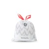 Brabantia PerfectFit Trash Bags (Size B/1.3 Gal) Thick Plastic Trash