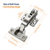 Ravinte 2 Pack 1 Pairs European Kitchen Cabinet Hinges Soft